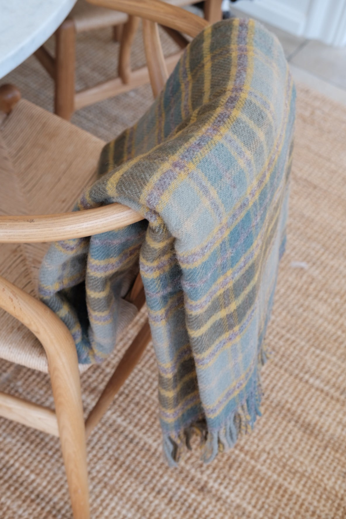 Tweedmill Uldtæppe • Mustard • DORA