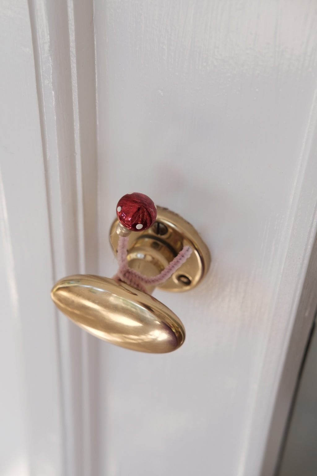 Julepynt • Dekoration • Fluesvampe på stilk • 6 stk