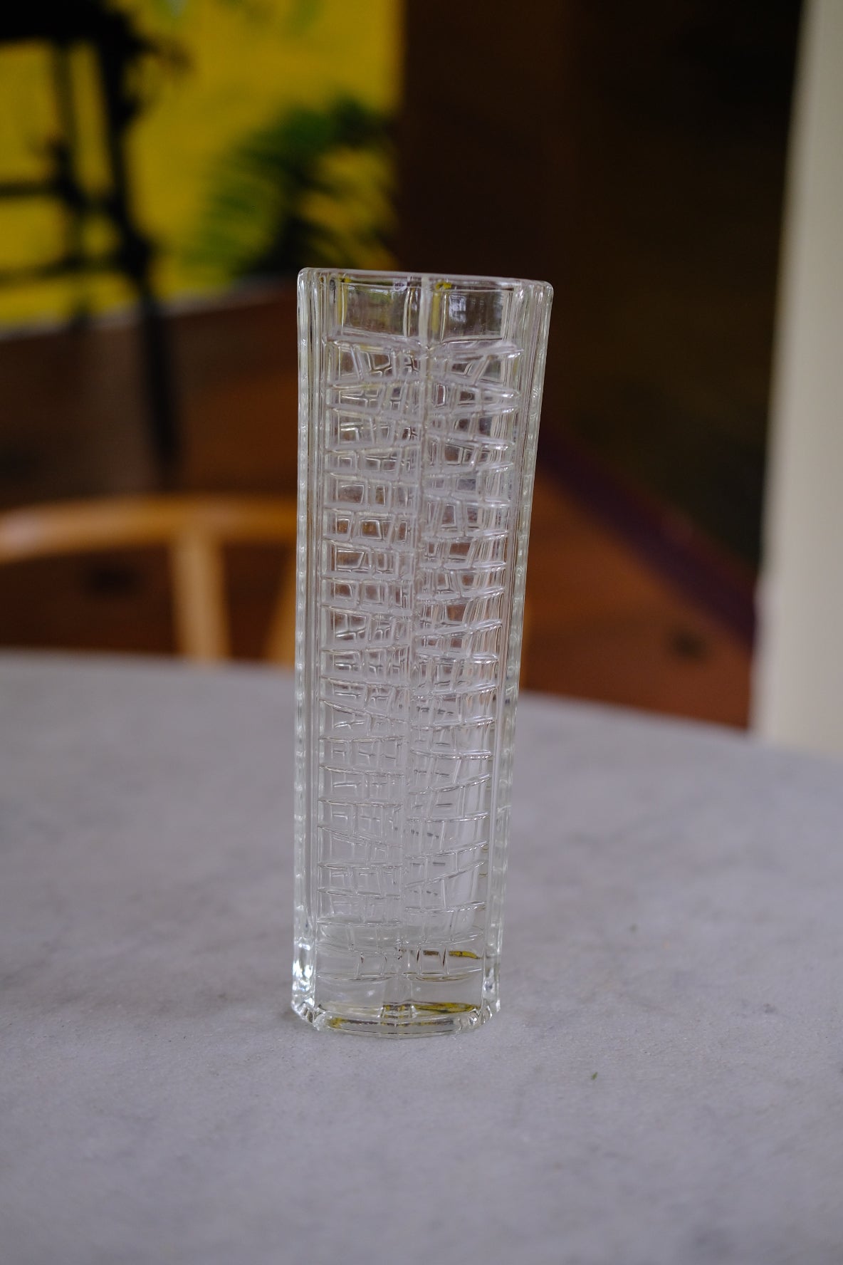 Vintage • Vase • Glas • Høj