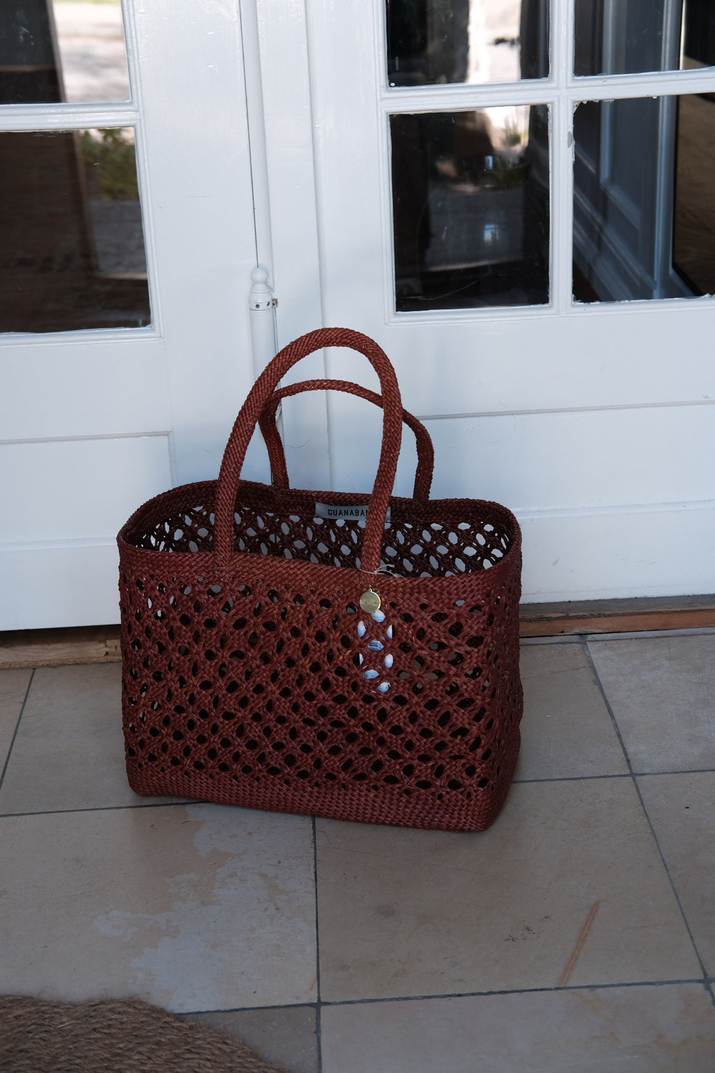 Taske • Palmeblade • Burgundy • Stor