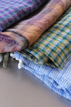 Viskestykke • Hør • Mini Forklæde • Ecossais Bourgogne