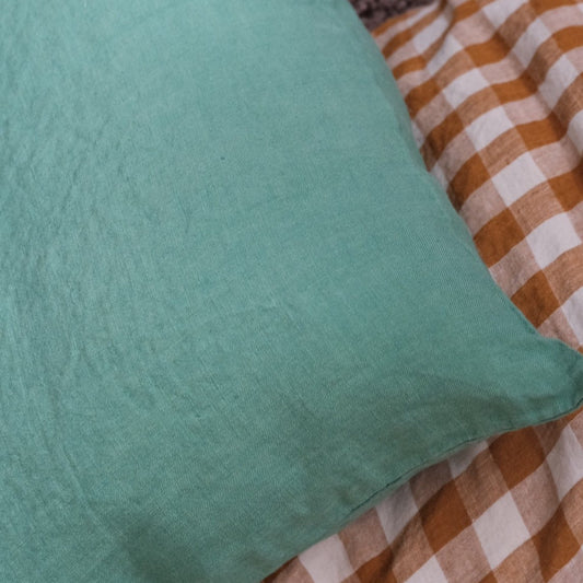Flax pillow • 50x70 • Vert Emeruade • Green