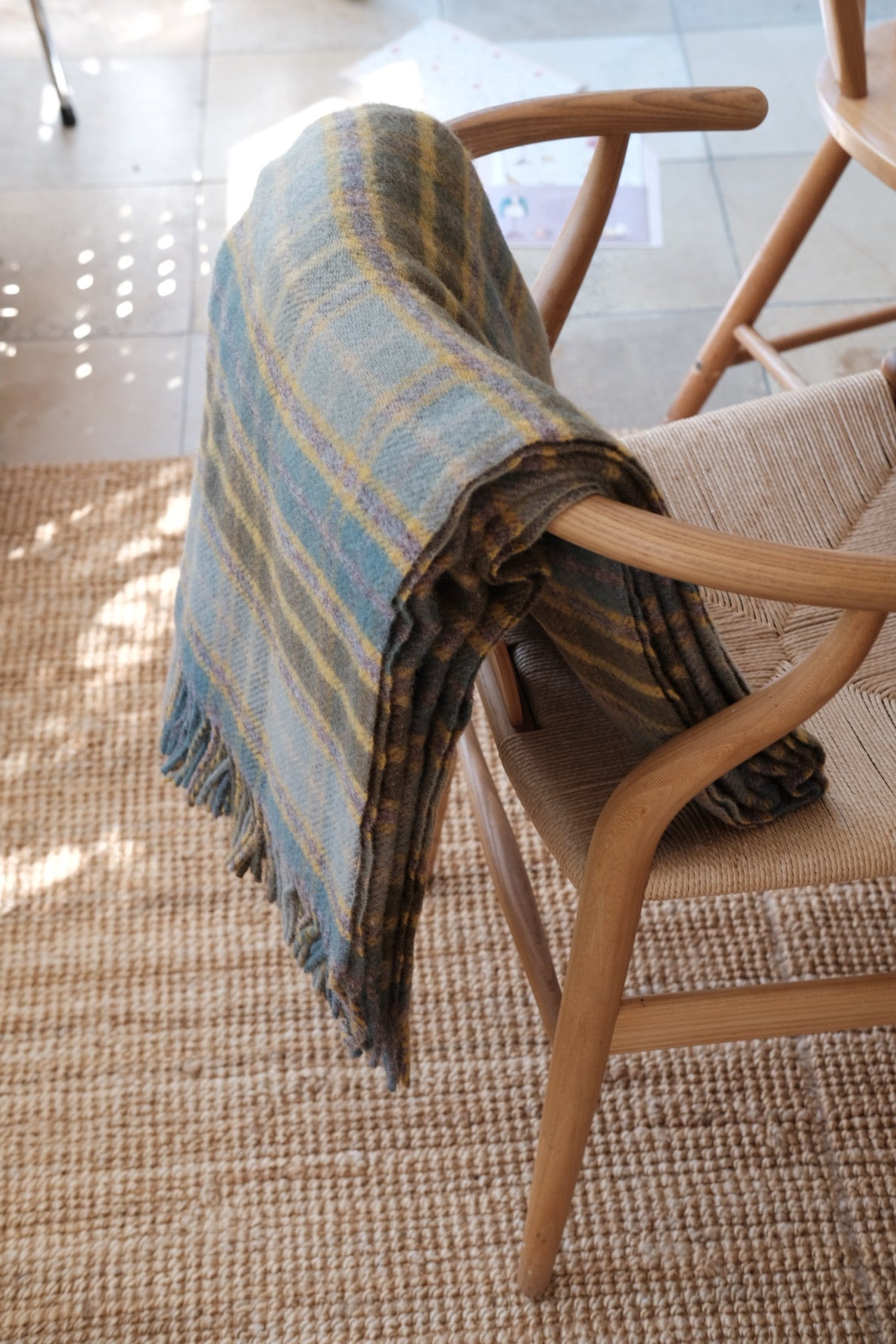 Tweedmill Uldtæppe • Mustard • DORA