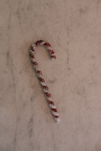 Julepynt • Dekoration • Slikstok • Piperenser • Hvid & Rød