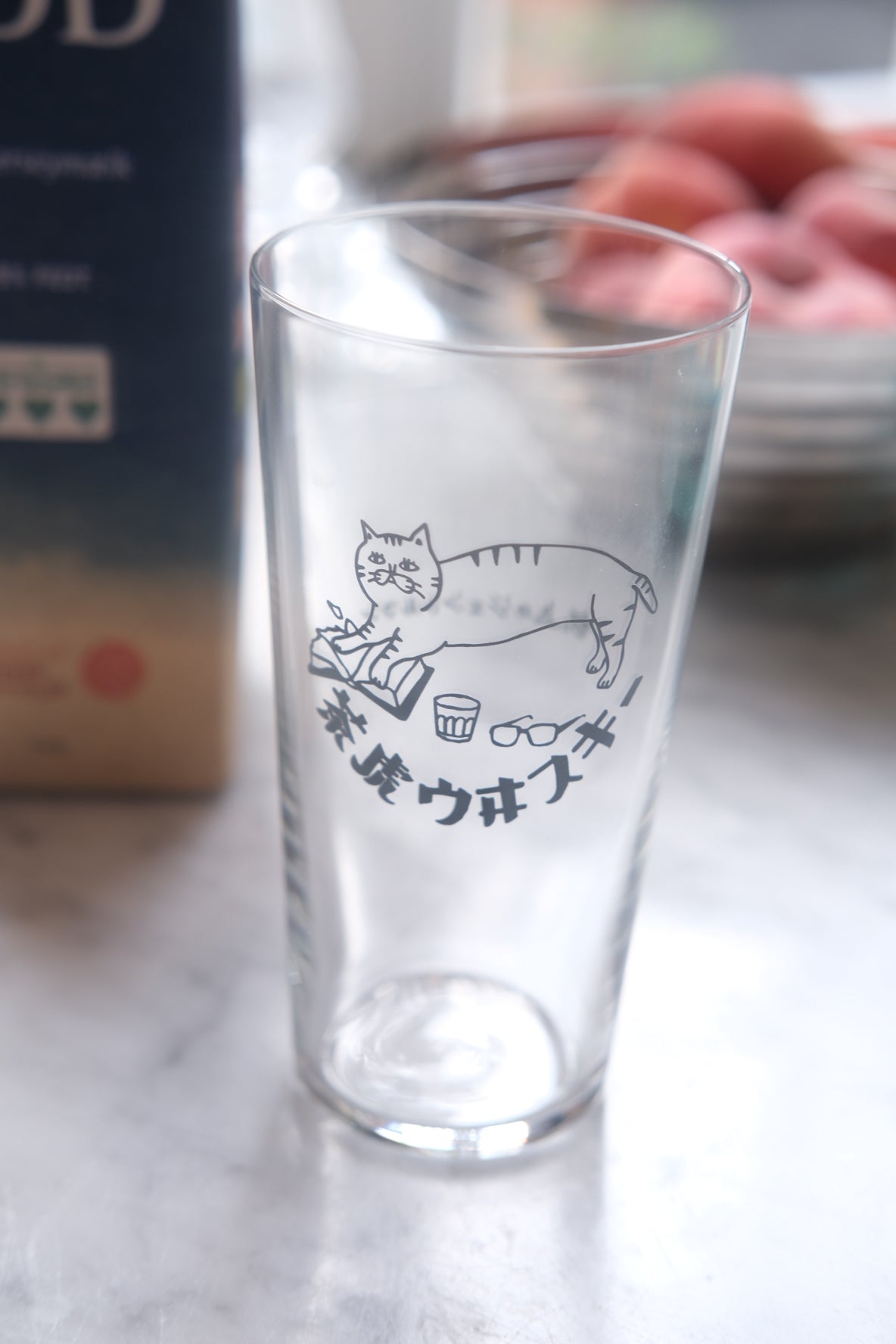 Glass • Reading cat • Large