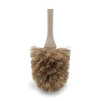 Toilet brush with wooden handle from Iris Hantverk, featuring natural wood bristles and elegant design.