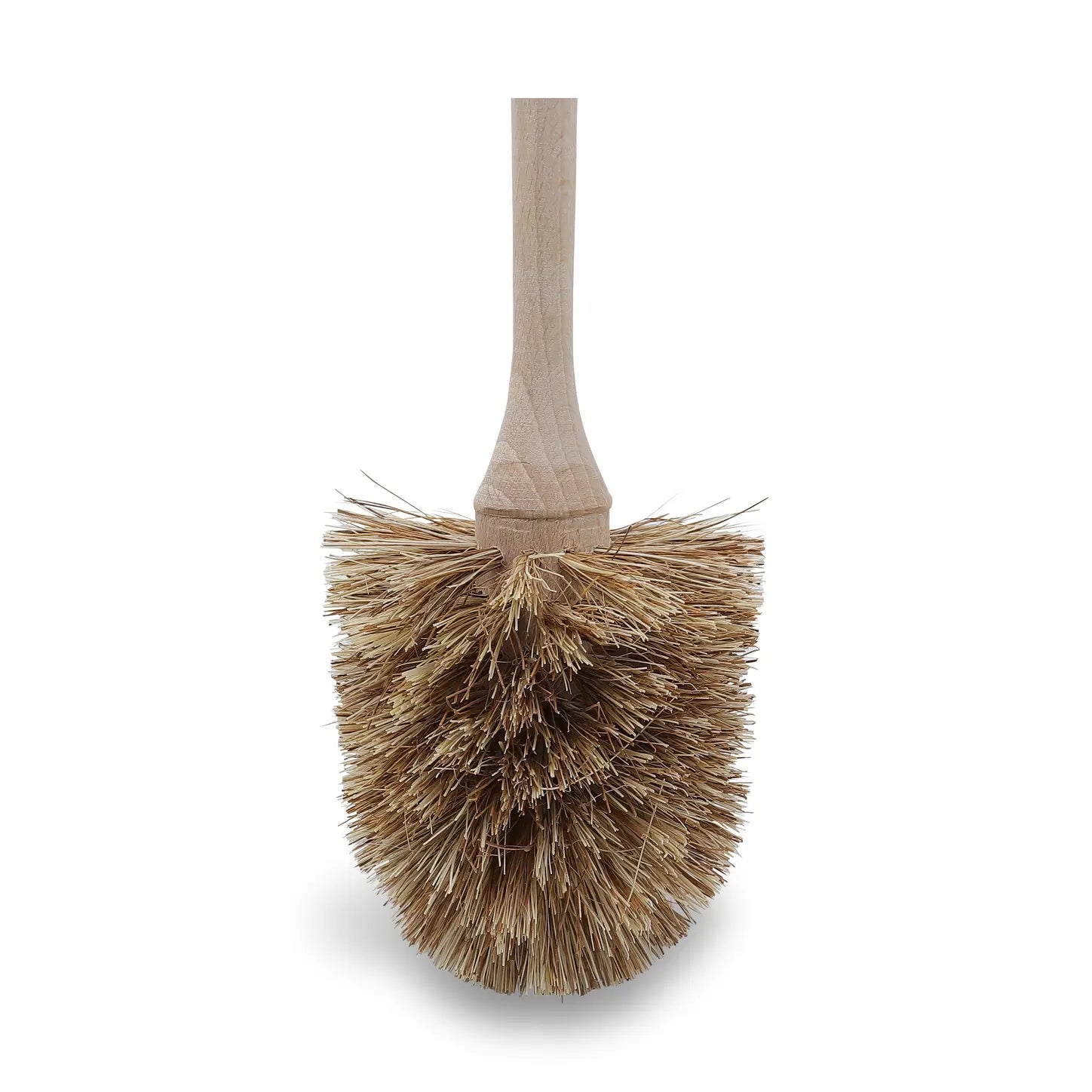 Toilet brush with wooden handle from Iris Hantverk, featuring natural wood bristles and elegant design.