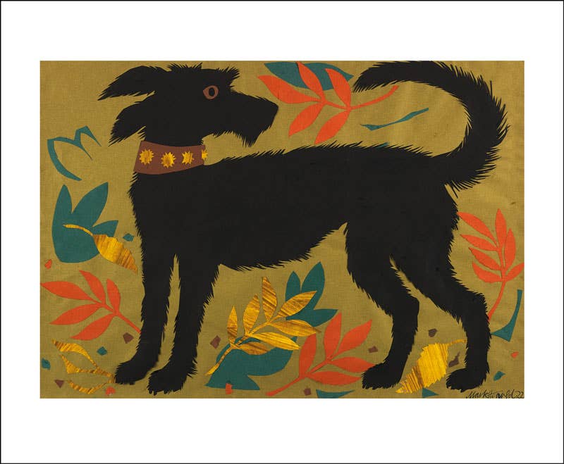 Kort • Sort efterårshund