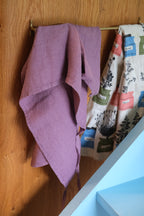 Viskestykke • Hør • Mini Forklæde • Violette • Støvet Lilla