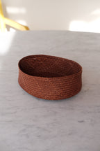 Skål • Palmeblade • Iraca • Oval • Brun • DORA