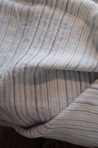 Dug • Hør • 140 x 250 cm • Rayure Blanc Vert