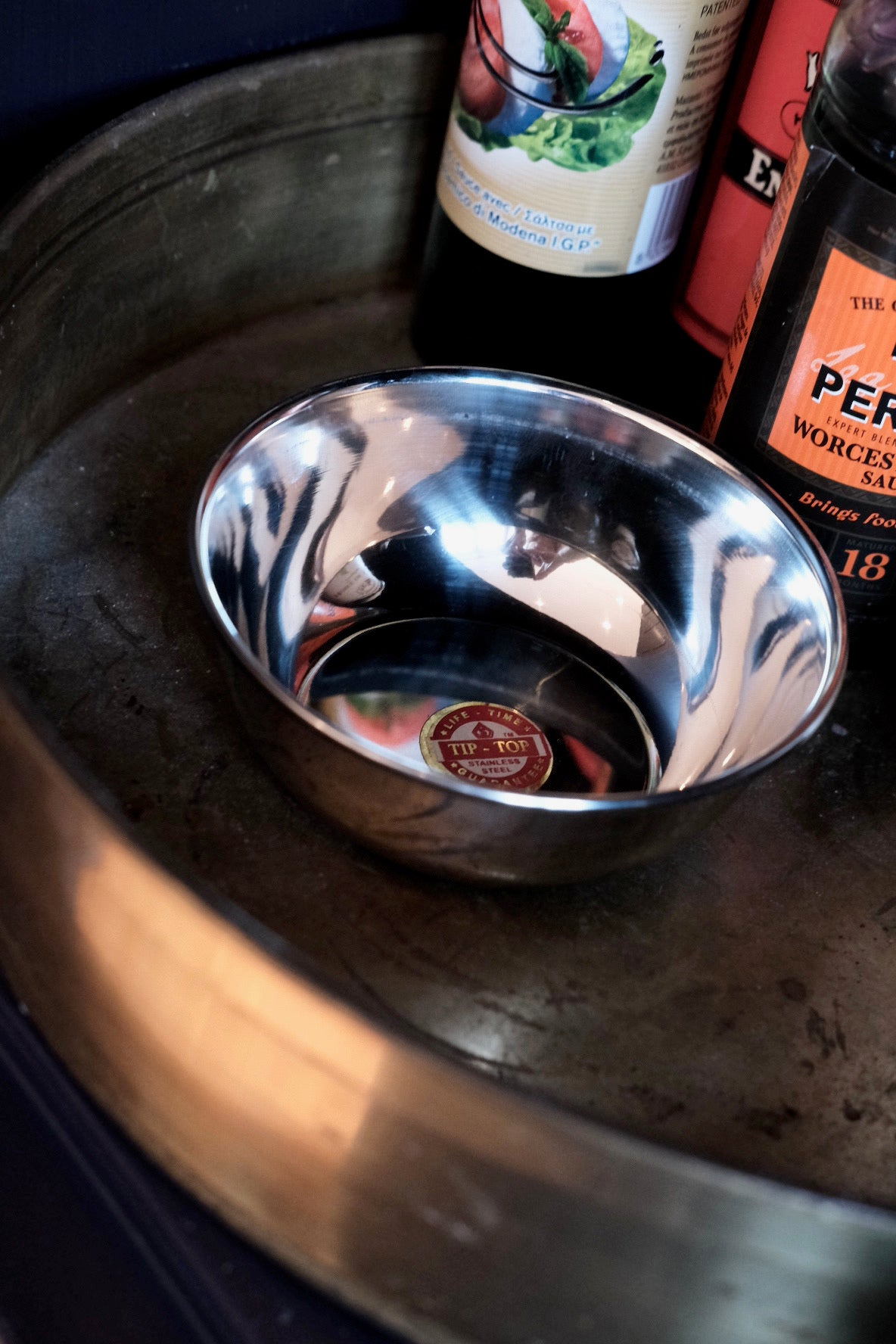 Skål • Rund • Stål • Ø9