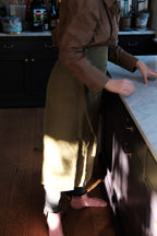 Forklæde • Hør • Bistro • Vert Mousse • Mosgrøn