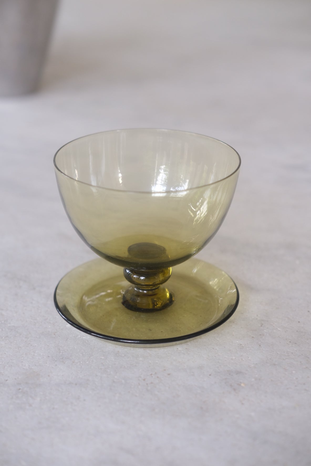 Vintage • Dessert Bowl • Green