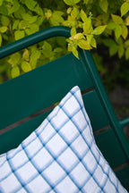 Pudevår • Hør • Mellem • Carreaux Beige Vert • Ternet grøn og beige