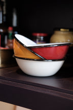 Morgenmadskål • Emalje • Rød