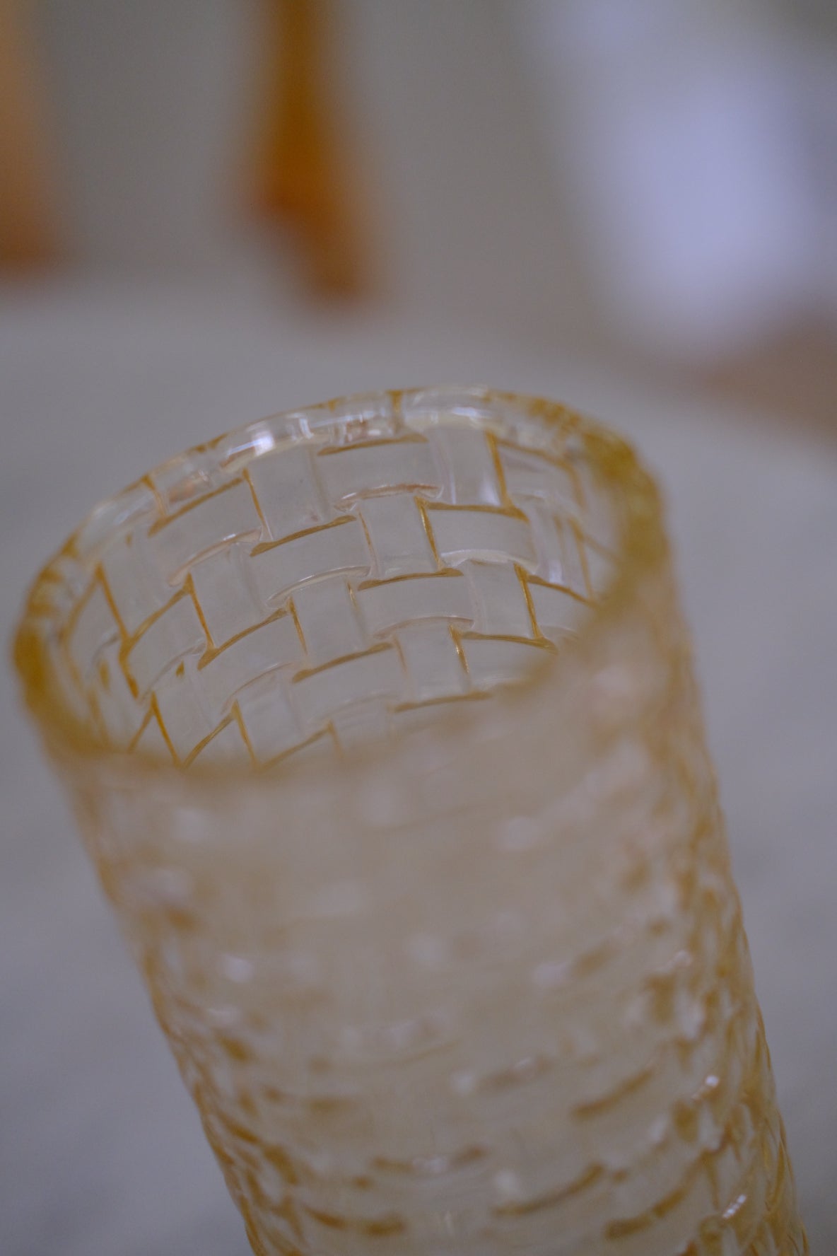 Vintage • Vase • Glas • Flettet