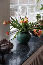 Vintage • Keramik • Rund • Mint Grøn