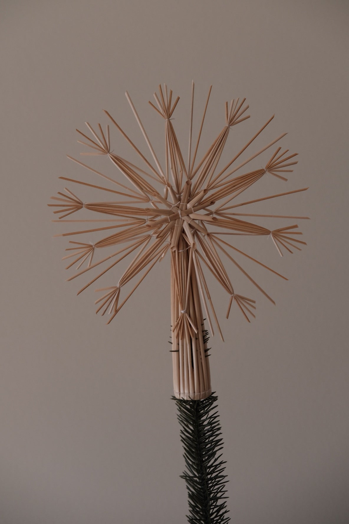 Christmas decorations • Top star • Straw