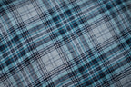 Pudevår • Hør • Stor • Ocean Tartan • Blågrønne tern