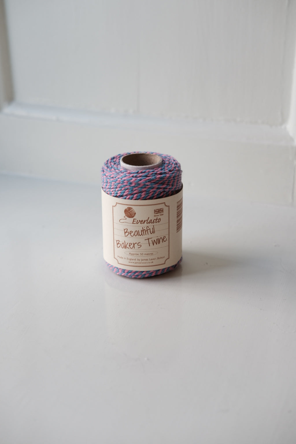 Gavebånd • Bakers Twine • 50m • Lyseblå & Lyserød