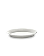 Serax dybt fad i silhouette design, 24 cm, keramisk serveringsskål med elegant form.