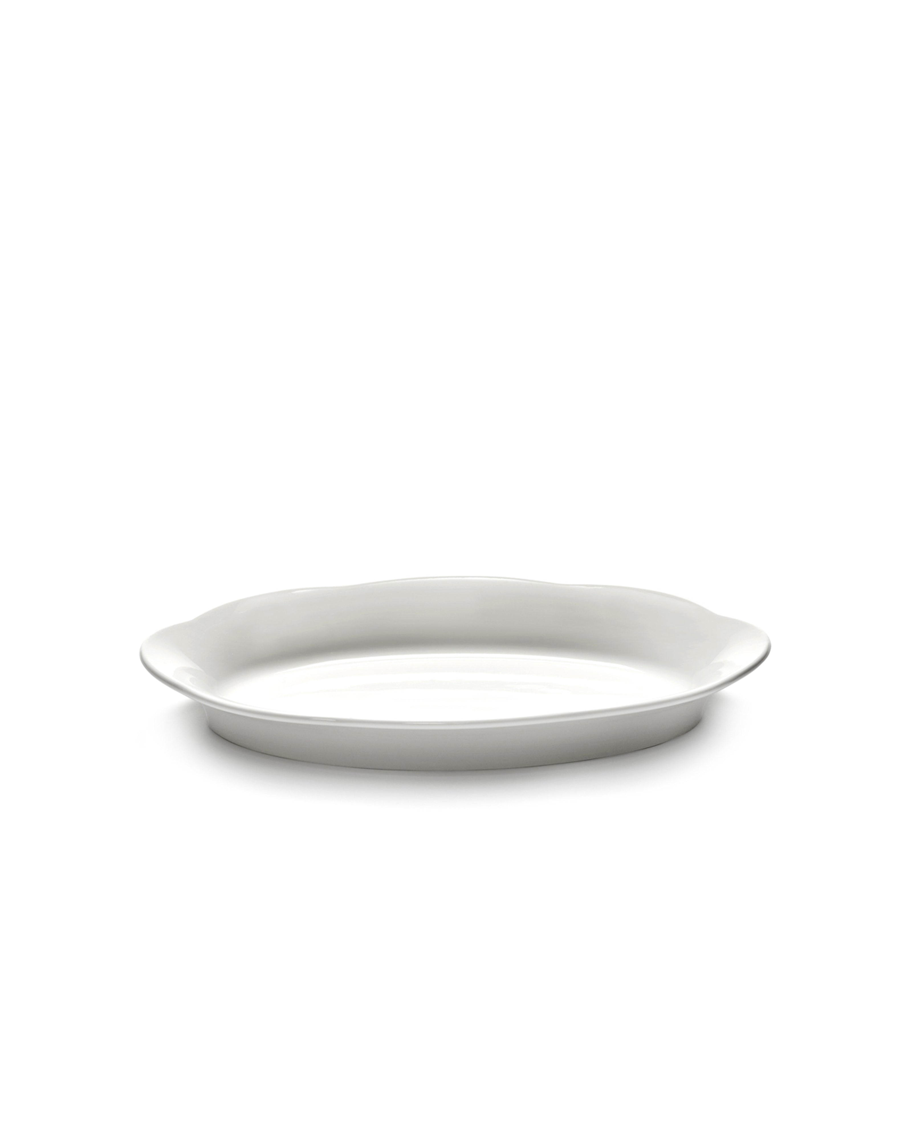 Serax dybt fad i silhouette design, 24 cm, keramisk serveringsskål med elegant form.