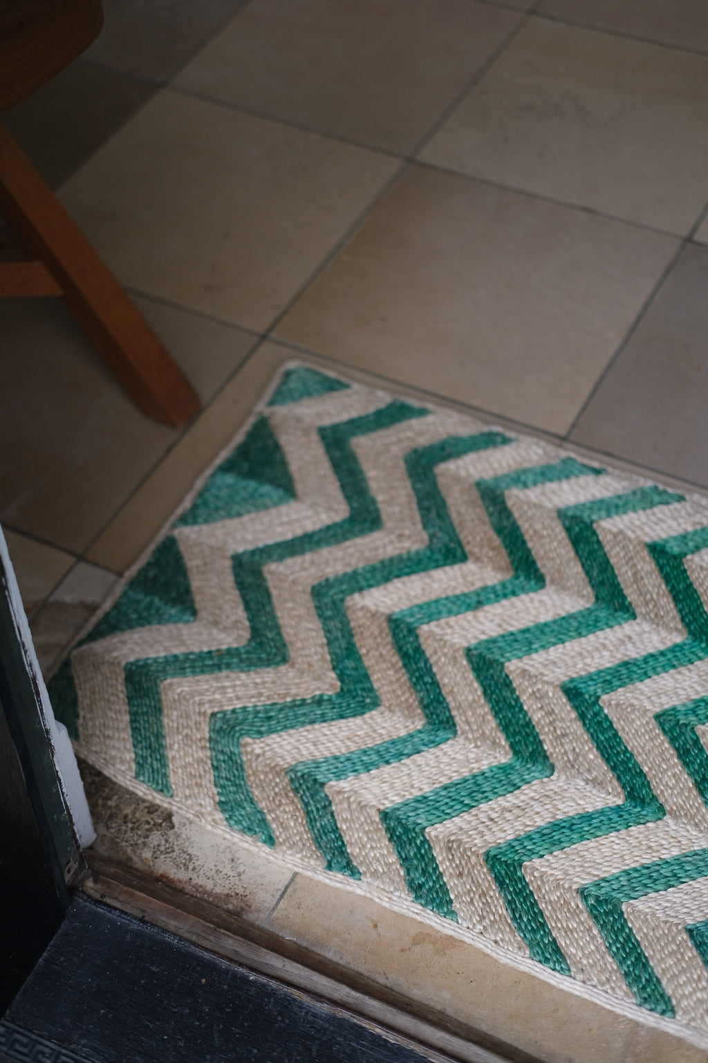 Måtte • Chevron • 46 x 120 cm • Grøn