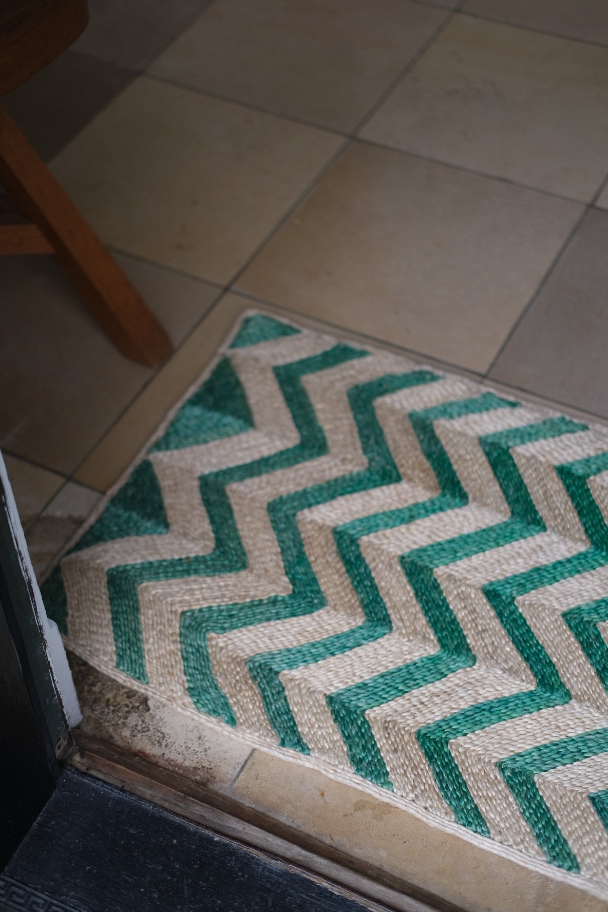 Måtte • Chevron • 46 x 120 cm • Grøn