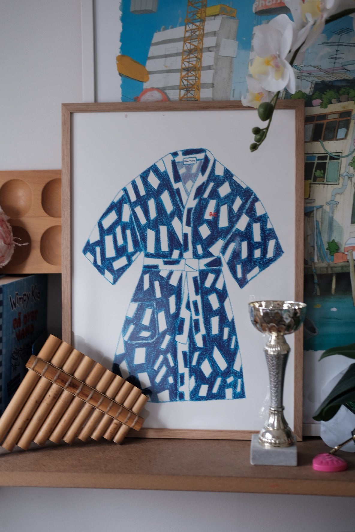 Poster • A3 • Kimono Blue