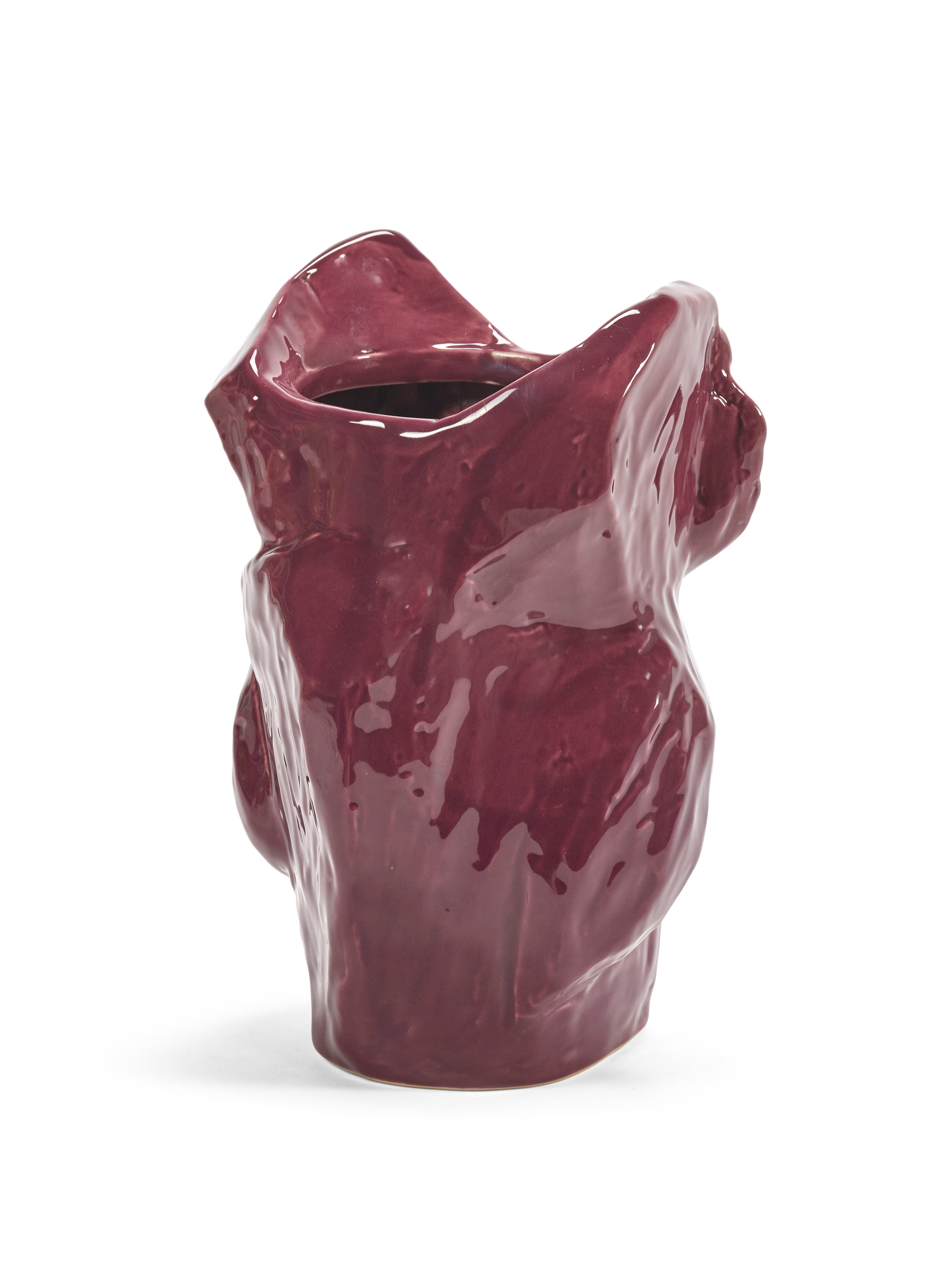 Vase • Stentøj • Ugle • Aubergine