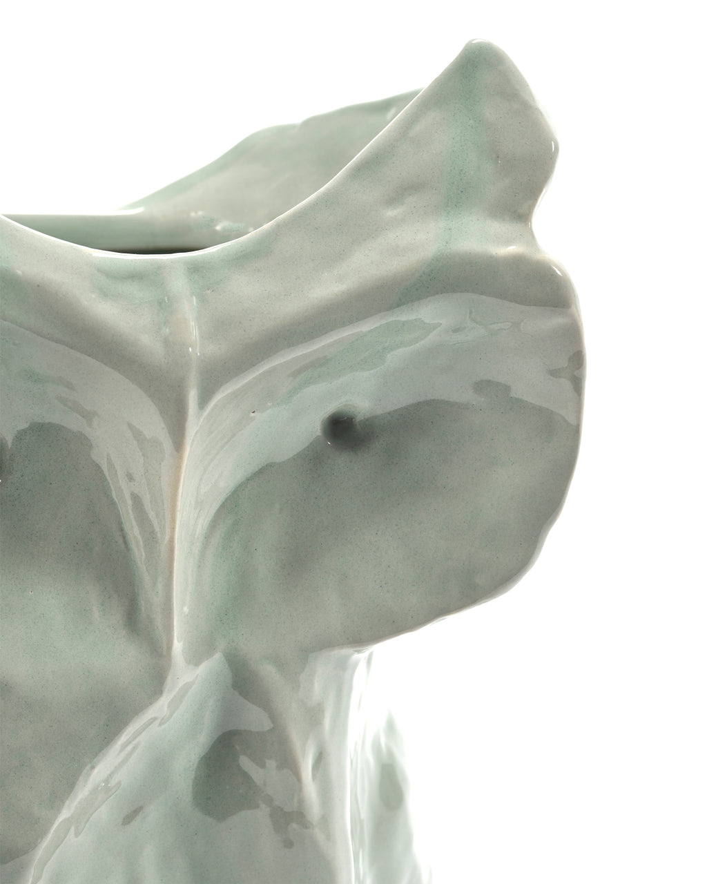 Vase • Stentøj • Ugle • Frost Blå • Stor