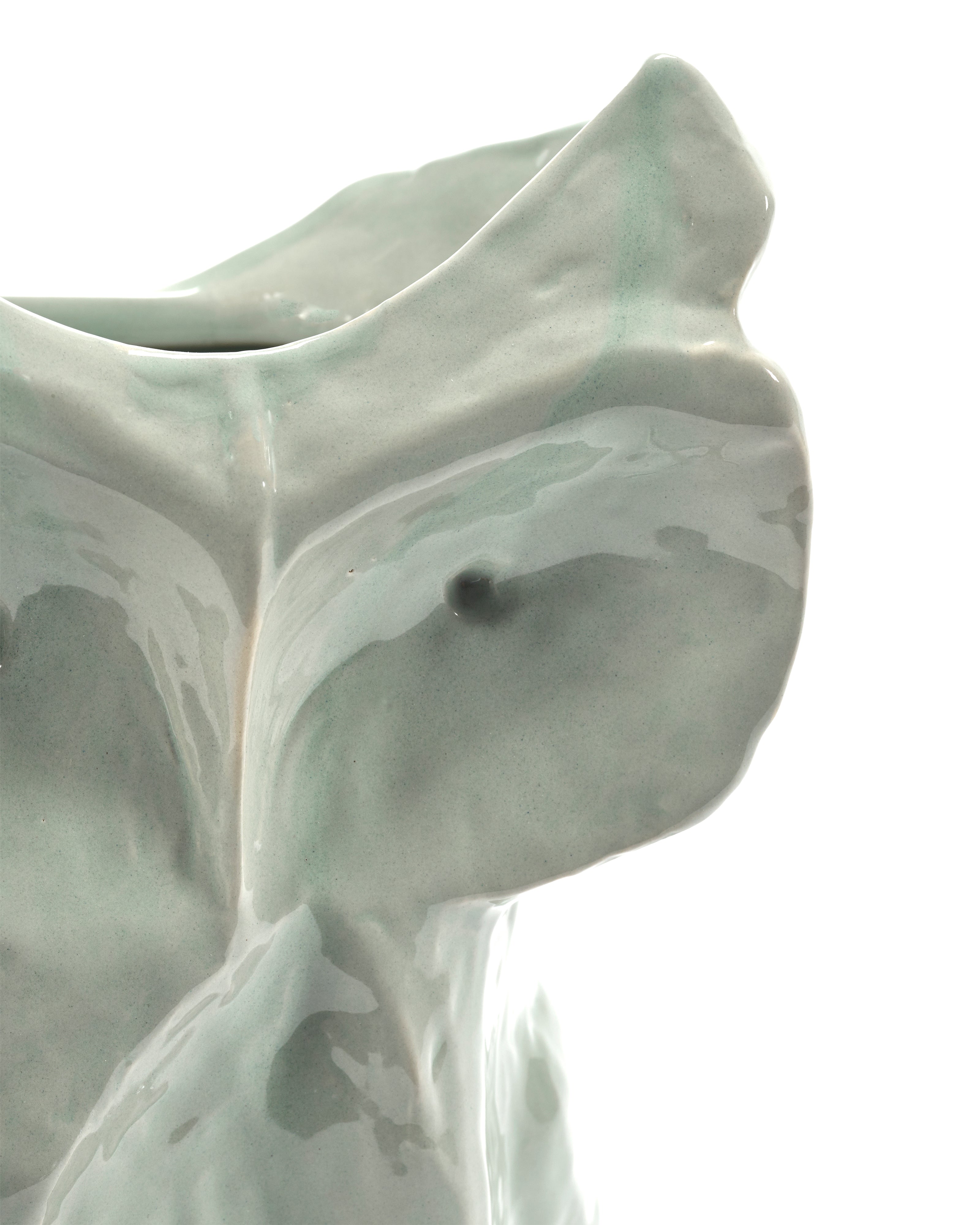 Vase • Stentøj • Ugle • Frost Blå • Stor