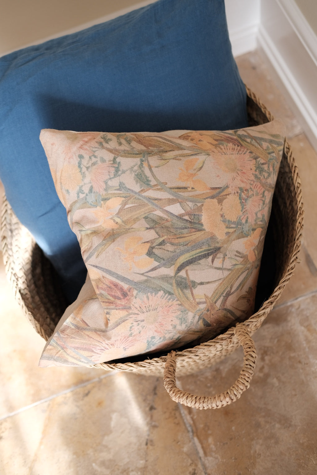 Pudebetræk • 40x40 cm • Blomster