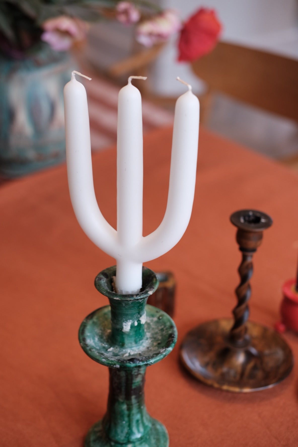 Hellig Trekonger Lys • Kronelys • 22 cm