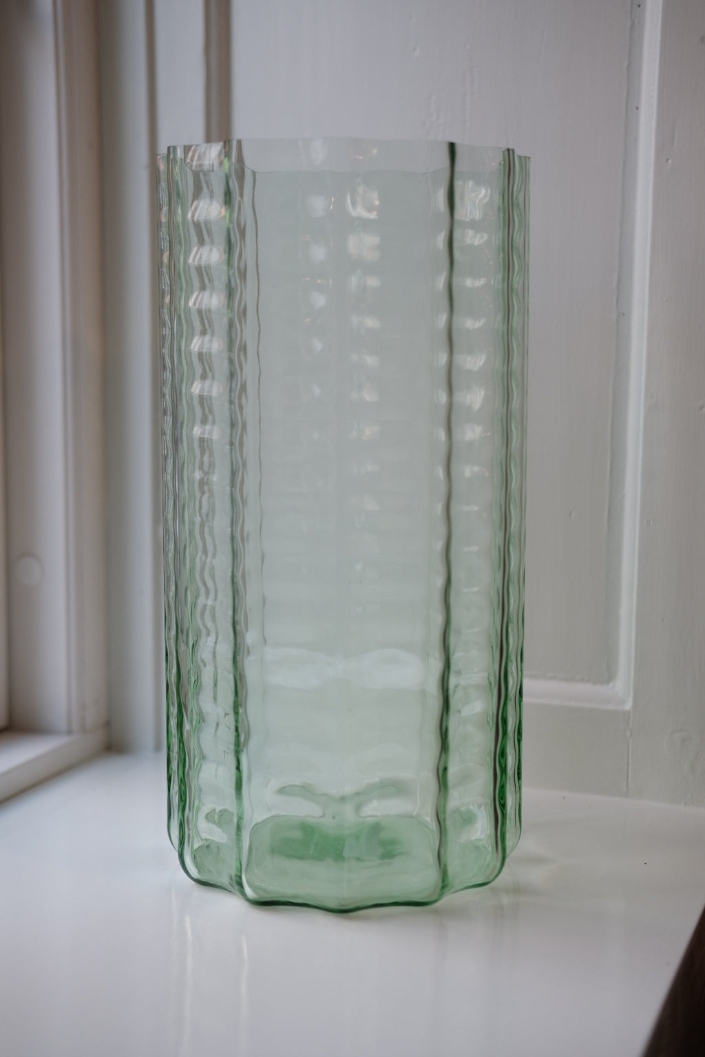 Vase • Glass • Transparent Green • Large