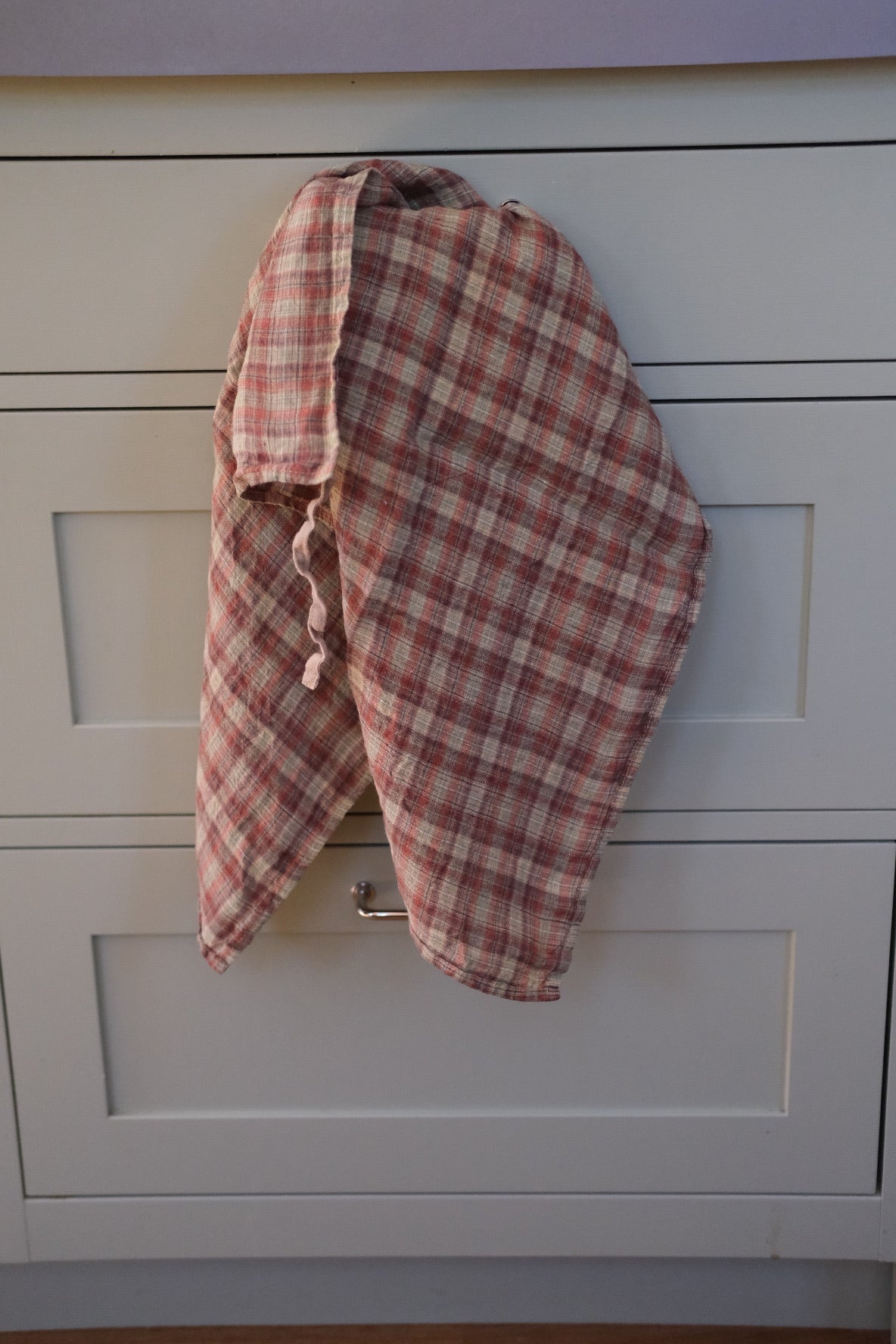 Dishcloth • Linen • Mini Apron • Tartan Sienna Green