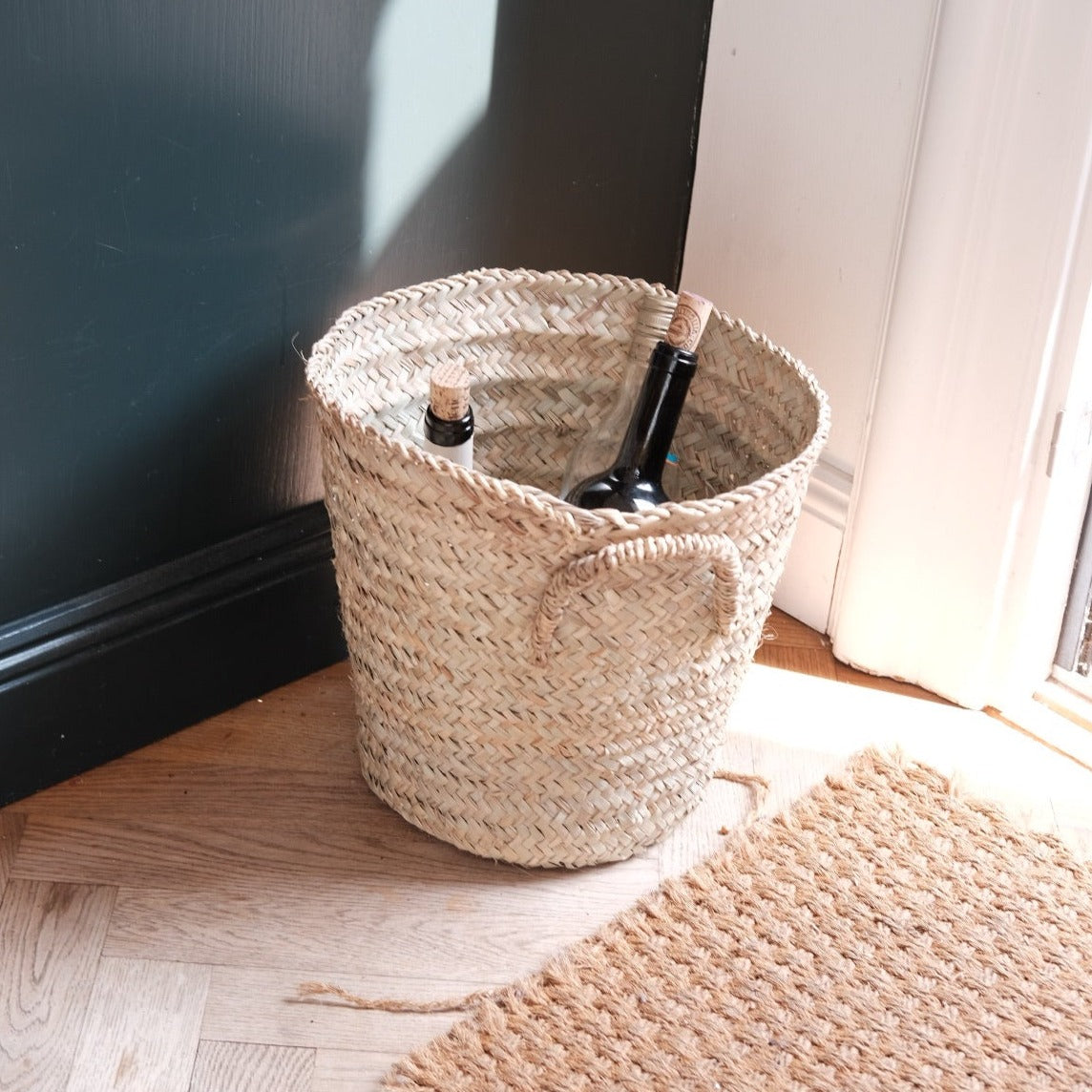 Kurv • Opbevaringkurv • Lille • Flettet Siv