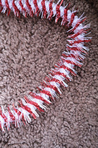 Guirlande • Lametta • 2 meter • Twist Rød & Hvid