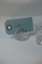 Bordkort Holder • Mundblæst Glas • 4 stk