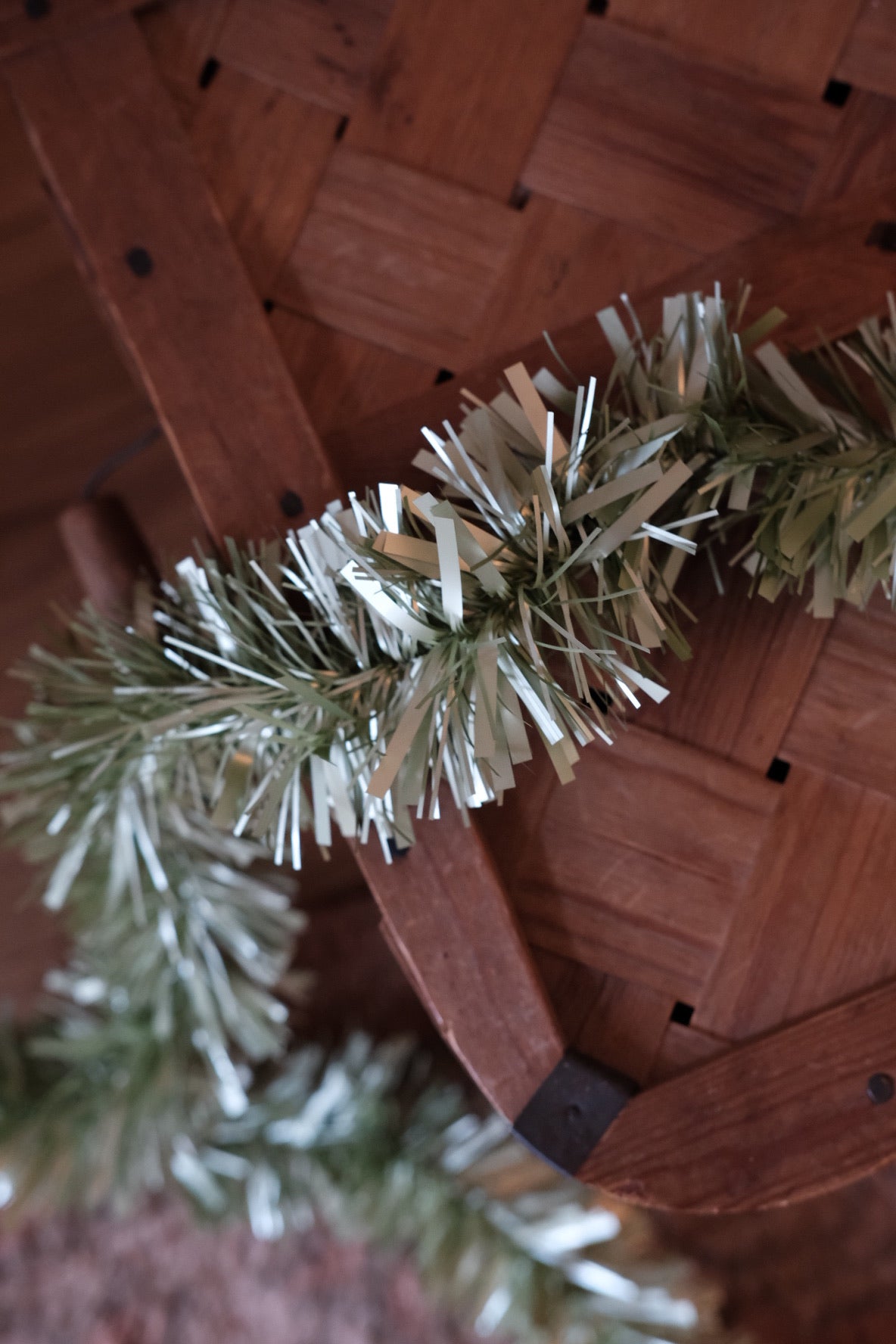 Guirlande • Lametta • 2 meter • Lys Grøn