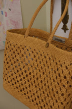 Taske • Palmeblade • Natur • Stor