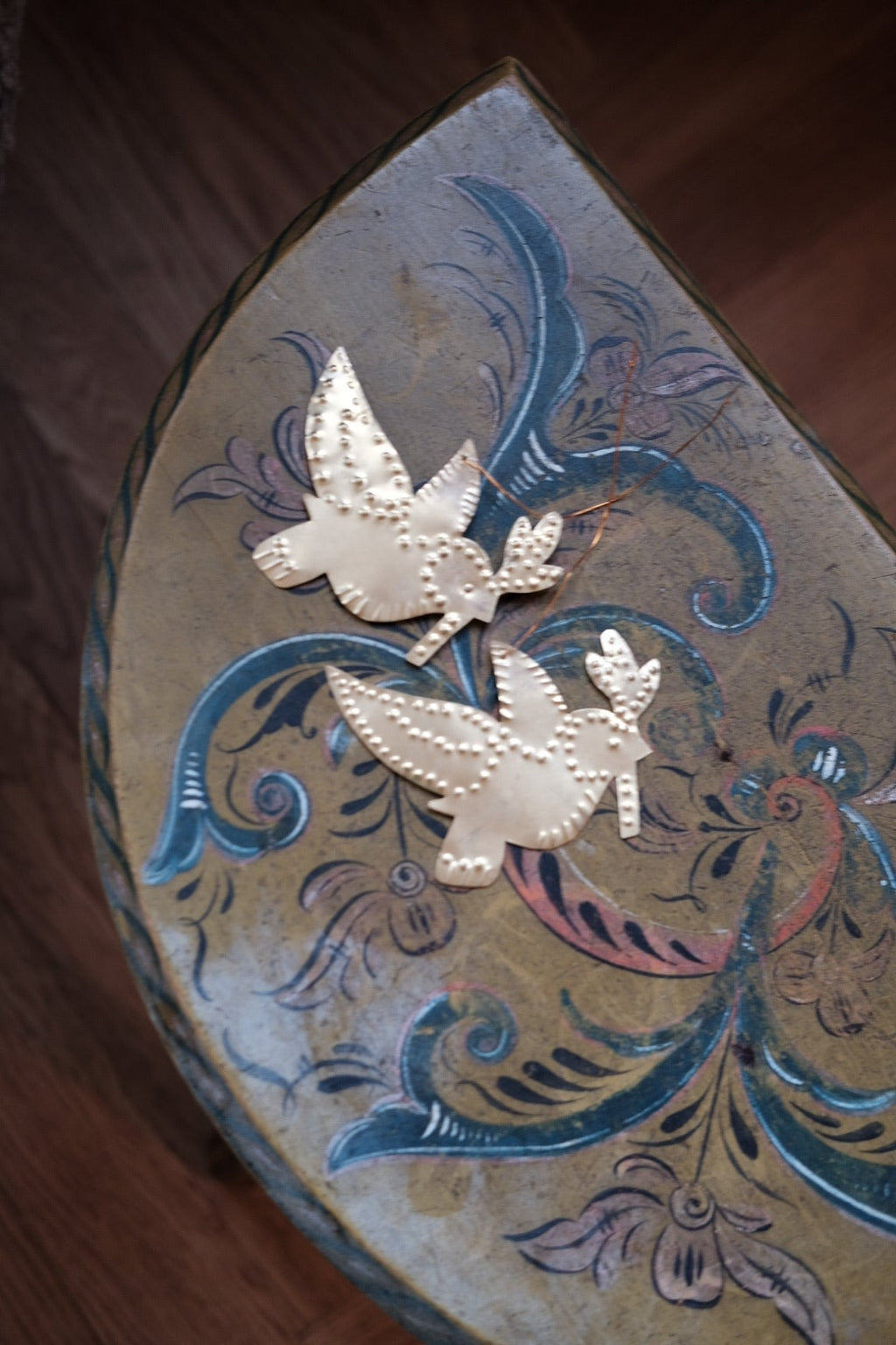 Julepynt • Messing • Fugle • 2 stk