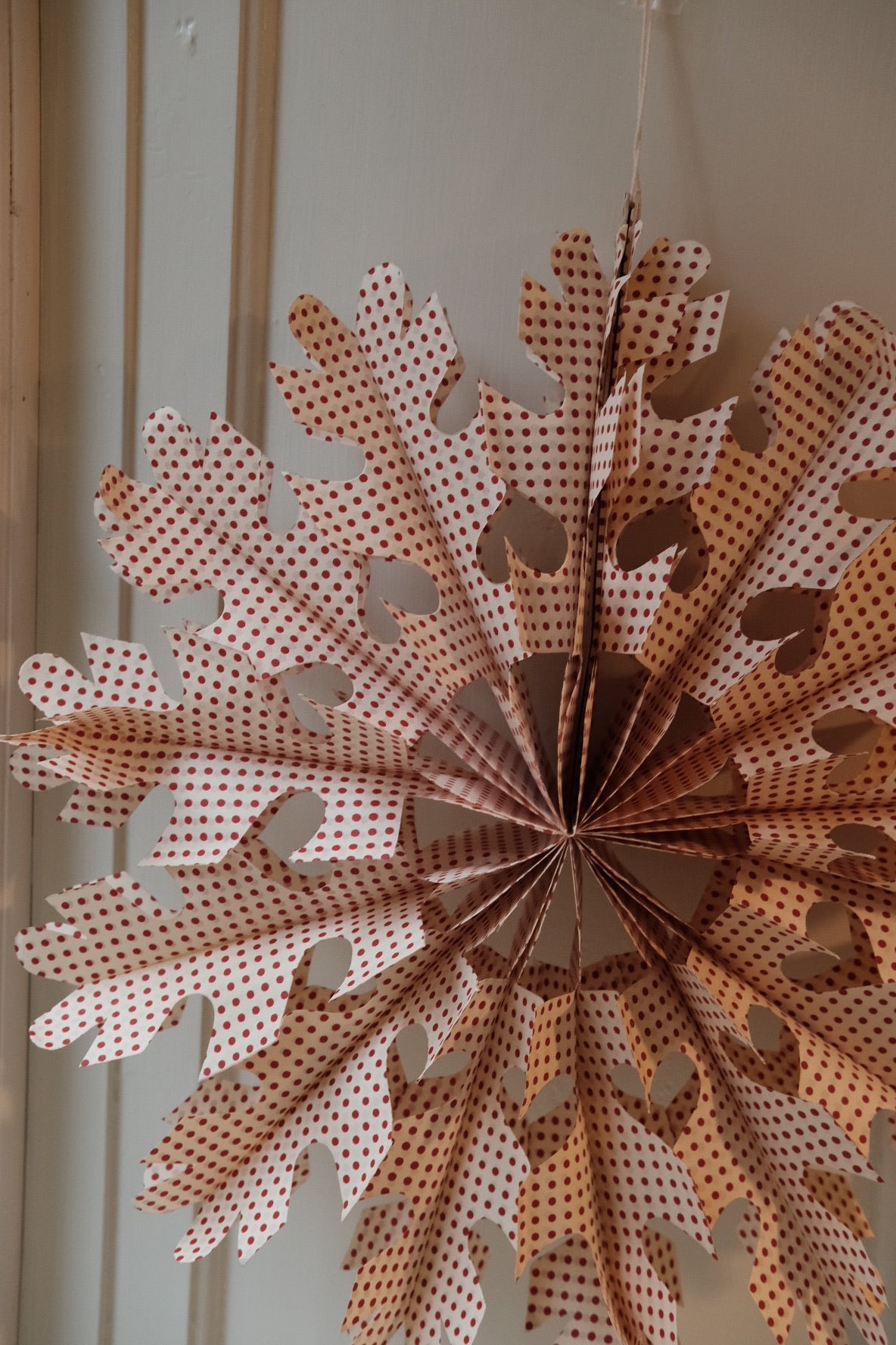 Papirsstjerne • Hvid & Rød