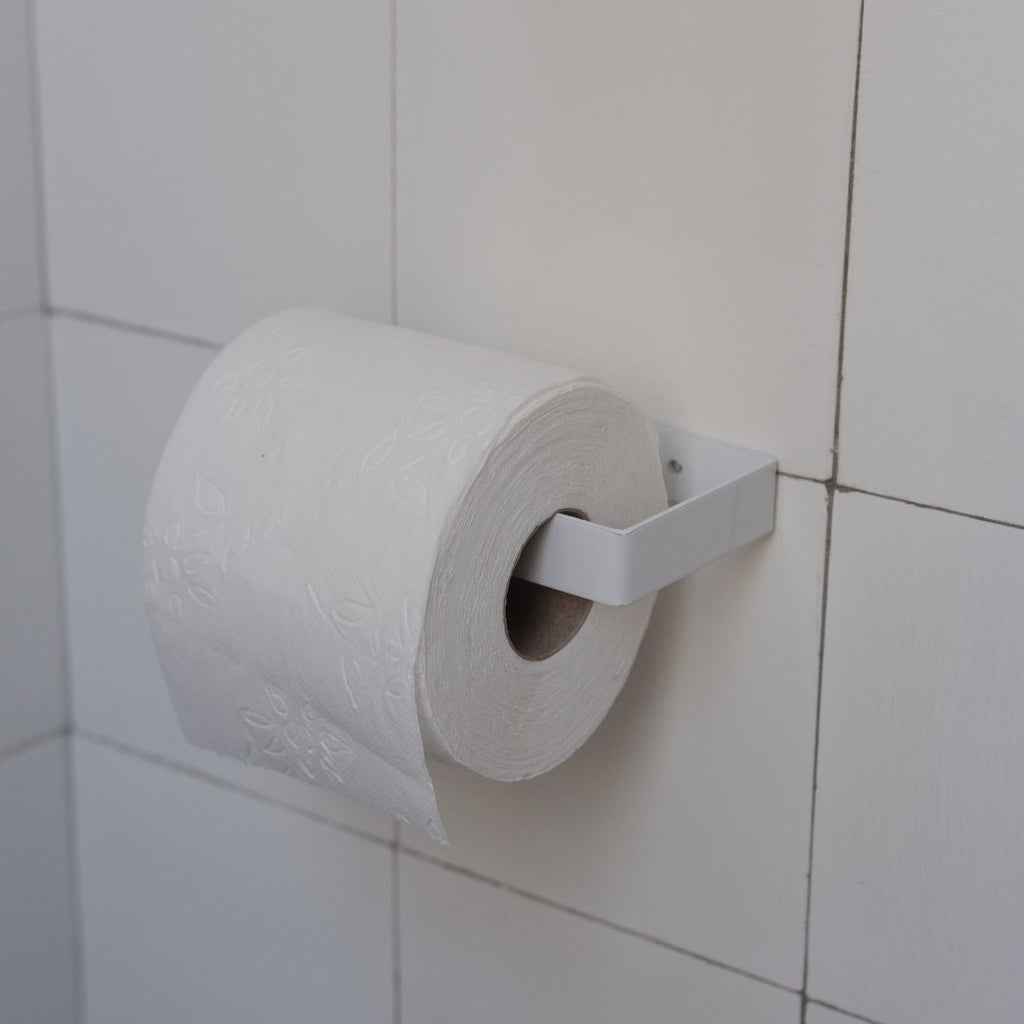 Toiletrulleholder • Metal • Hvid