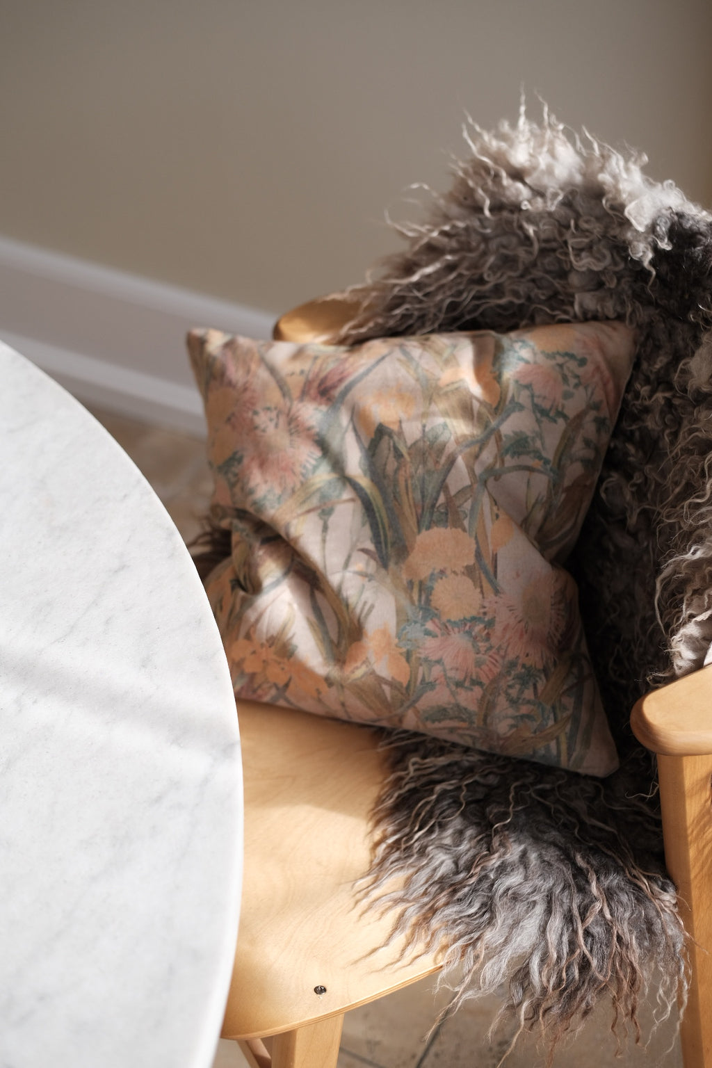 Pudebetræk • 40x40 cm • Blomster