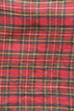 Pudevår • Hør • 30x40 cm • Tartan Rouge