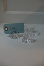 Bordkort Holder • Mundblæst Glas • 4 stk