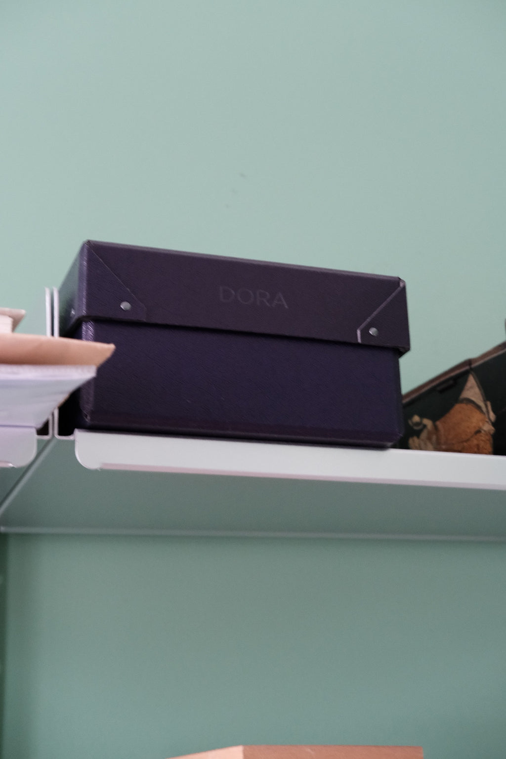 Opbevaringskasse • DORA x ELVO • Mørk Lilla • A4 høj • DORA