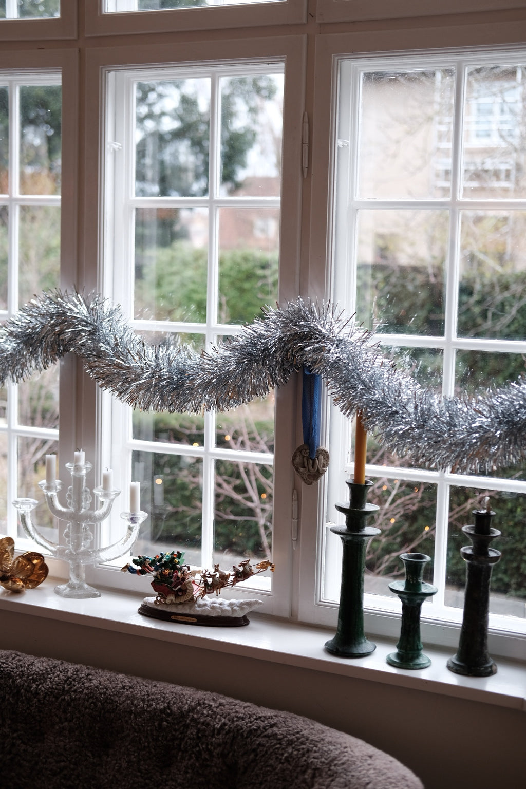 Guirlande • Lametta Sølv • Tyk • 3 meter